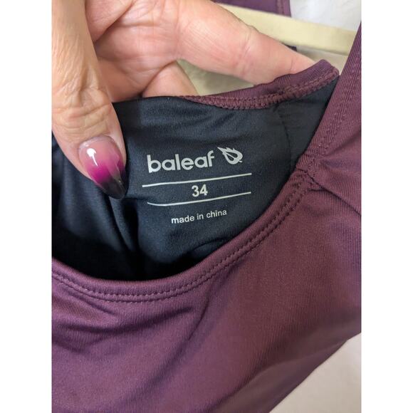 Baleaf UPF 50 Purple Athletic Workout One Piece Swimsuit Womens Size 34 Small - Picture 5 of 6